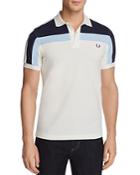 Fred Perry Color Block Pique Short Sleeve Polo Shirt