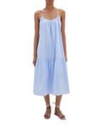 Jonathan Simkhai Sierra Cotton Gathered Midi Dress