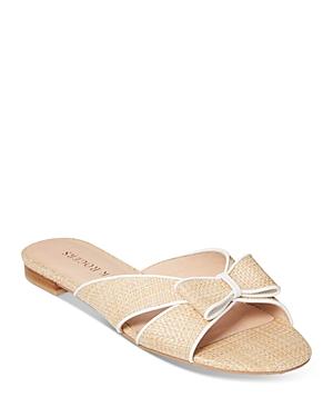 Jack Rogers Women's Gigi Rattan Bow Slide Sandals