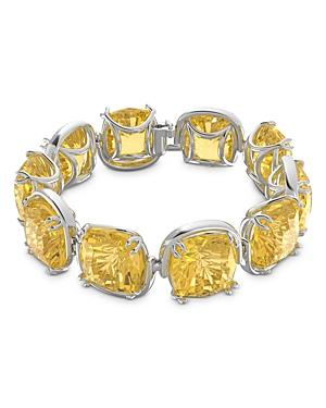 Swarovski Harmonia Yellow Cushion Cut Crystal Flex Bracelet