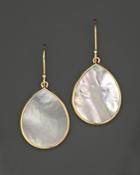 Ippolita 18k Gold Polished Rock Candy Mini Teardrop Earrings In Mother-of-pearl
