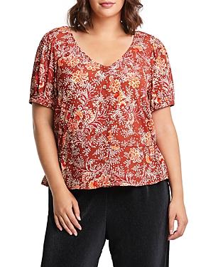 Estelle Plus Dahlia Top