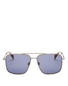 Rag & Bone Men's Brow Bar Aviator Sunglasses, 57mm