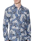 Reiss Freddie Floral Print Slim Fit Button-down Shirt