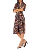 Ba & Sh Love Printed Belted Dress