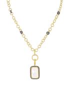Freida Rothman Charm Stone Pendant Necklace, 17