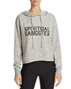 Spiritual Gangster Varsity Cropped Hoodie - 100% Exclusive