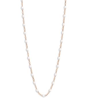 Gigi Clozeau 18k Rose Gold Classic Gigi Resin Bead Collar Necklace, 16.5