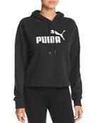 Puma Logo Cropped Hoodie