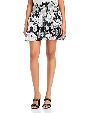 Milly Wyatt Floral Tiered Mini Skirt