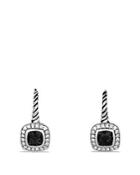 David Yurman Albion Drop Earrings With Black Onyx And Diamonds