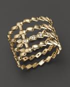 Dana Rebecca Designs 14k Yellow Gold 4 Tier Ring With Diamonds