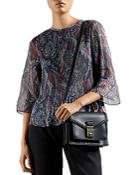 Ted Baker Paisley Print Pleated Top