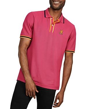 Psycho Bunny Corby Pima Cotton Twill Tipped Regular Fit Polo Shirt
