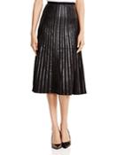 Calvin Klein Faux Leather Trimmed Skirt