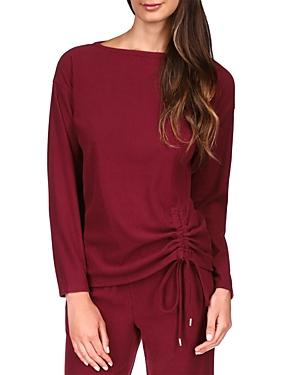 Michael Michael Kors Boat Neck Ruched Top