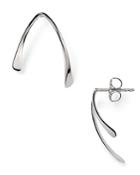 Sterling Silver Asymmetrical Wishbone Stud Earrings - 100% Exclusive