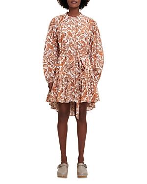 Maje Paisley Print Cotton Dress