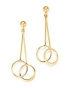 Bloomingdale's Interlocking Circle Drop Earrings In 14k Yellow Gold - 100% Exclusive
