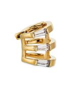 Nadri Gemma Cubic Zirconia Triple Row Ear Cuff