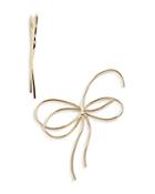 Baublebar Isadora Bow Threader Earrings In Gold Tone