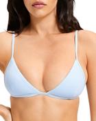 Good American Perfect Fit Smooth Matte Triangle Bikini Top