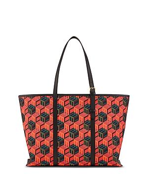 Mcm Reversible Jacquard Shopper Tote