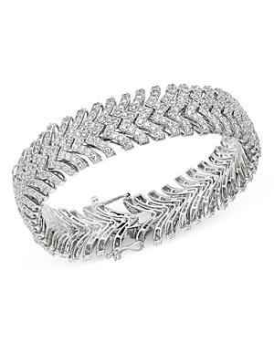 Bloomingdale's Diamond Statement Bracelet In 14k White Gold, 10 Ct. T.w. - 100% Exclusive