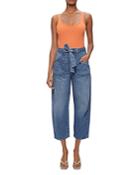 Jonathan Simkhai Cove Utility High Rise Ankle Wide Leg Jeans In Santa Monica