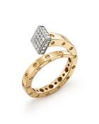 Roberto Coin 18k Yellow And White Gold Pois Moi Chiodo Ring With Diamonds - 100% Exclusive