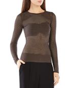 Bcbgmaxazria Leander Mesh Top