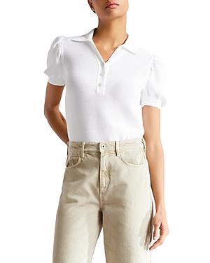 Ted Baker Ellyie Pique Puff Sleeve Polo Shirt