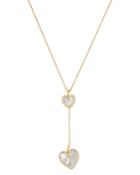 Roberto Coin 18k Yellow Gold Mother-of-pearl & Diamond Two Heart Y Necklace - 100% Exclusive