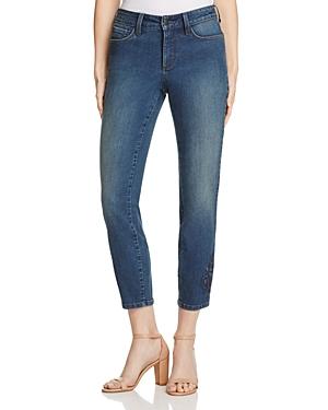 Nydj Alina Legging Embroidered Eyelet Ankle Jeans In Nottingham - 100% Bloomingdale's Exclusive