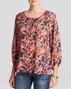 Joie Top - Rochan Whimsical Watercolor Floral Silk