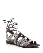 Rebecca Minkoff Greyson Lace Up Flat Sandals