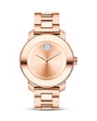 Movado Bold Medium Rose Gold Plated Stainless Steel Watch, 36mm