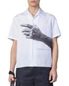 Neil Barrett The Other Hand Cotton Relaxed Fit Camp Shirt