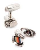 Paul Smith Striped Robot Cufflinks