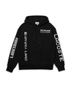 Lacoste L!ve X Minecraft Organic Cotton Fleece Printed Loose Fit Hoodie