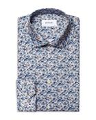 Eton Slim Fit Floral Print Dress Shirt