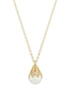 Bloomingdale's Freshwater Pearl Bell Cap Pendant Necklace In 14k Yellow Gold, 18 - 100% Exclusive