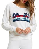 Sol Angeles Sol Palm Waves Pullover Sweatshirt