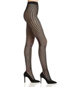Donna Karan Dkny Vertical Stripe Net Tights