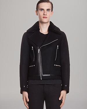 Sandro Wool Moto Jacket