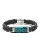 John Hardy Men's Sterling Silver Classic Chain Station Bracelet With Turquoise