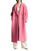 Ted Baker Joelle Fabric Blocked Oversized Crombie Coat