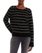 Vince Railroad Striped Sweater
