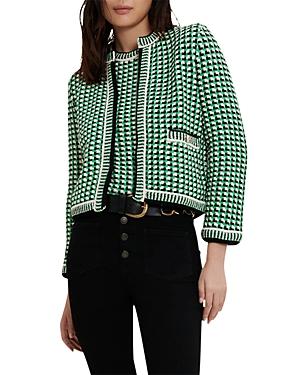 Maje Manelanne Printed Cardigan