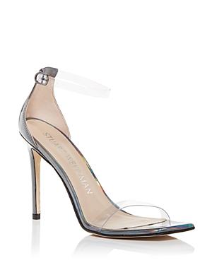 Stuart Weitzman Women's Nudist Curve Pvc High Heel Sandals